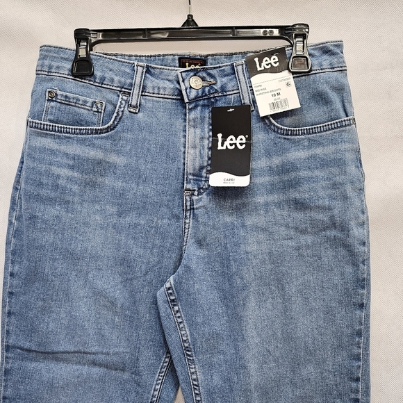 Lee Mid Rise Denim Capri Bursting Brights Size 10 M - Picture 2 of 6